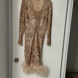 Banjul Champagne Sequin Top